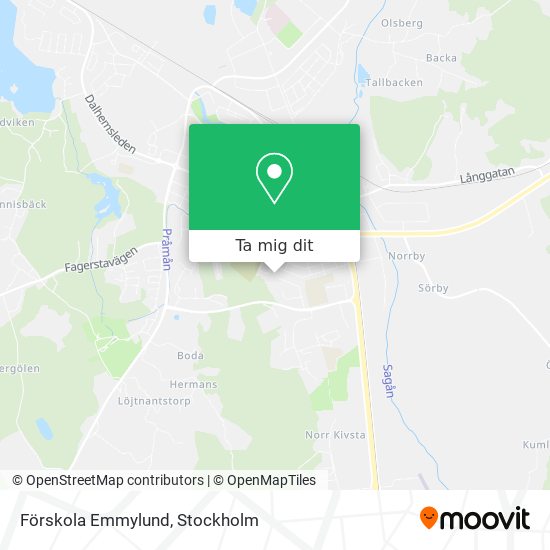 Förskola Emmylund karta