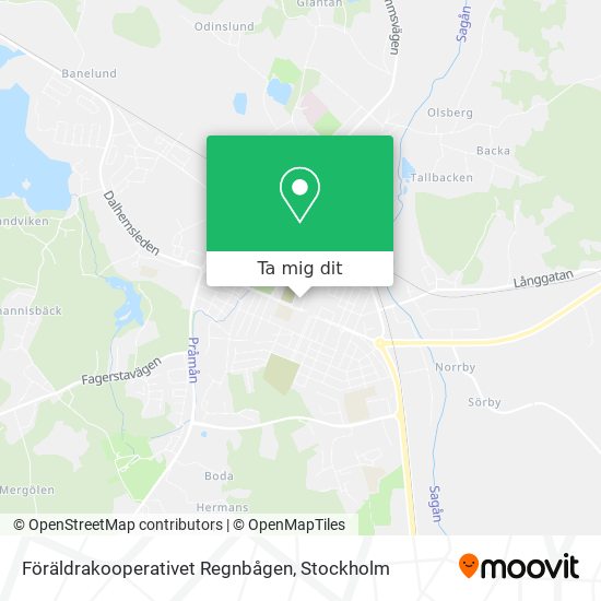 Föräldrakooperativet Regnbågen karta