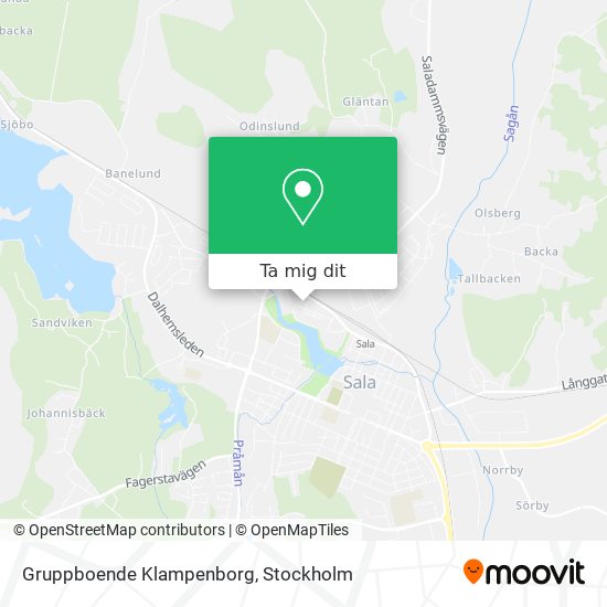 Gruppboende Klampenborg karta