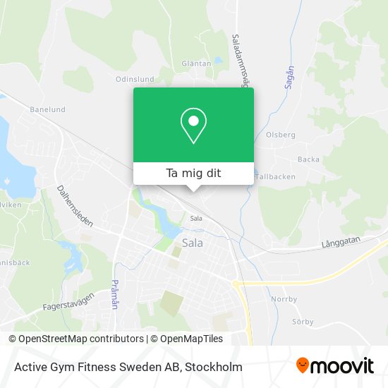 Active Gym Fitness Sweden AB karta