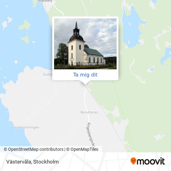 Västervåla karta