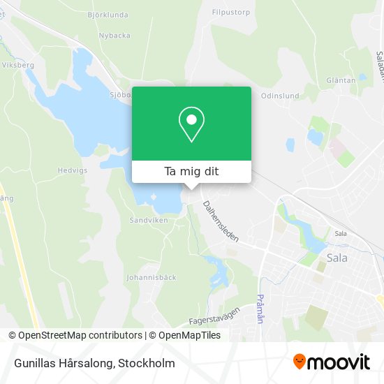 Gunillas Hårsalong karta