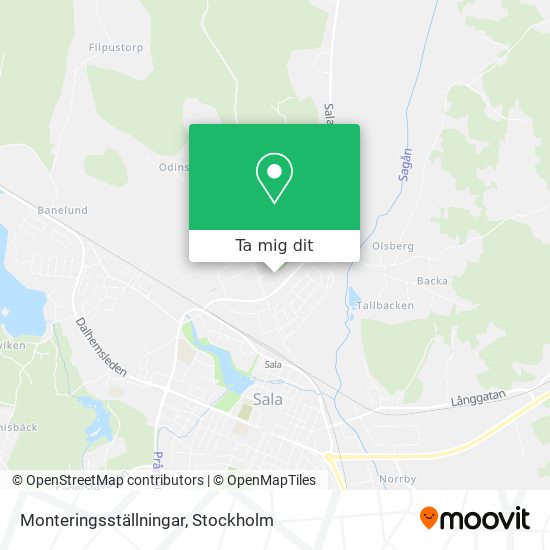 Monteringsställningar karta