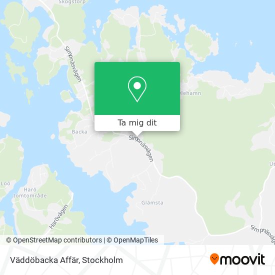 Väddöbacka Affär karta