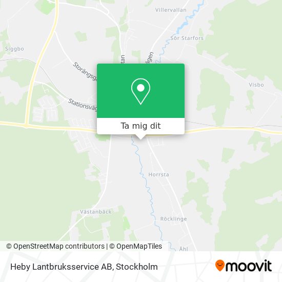 Heby Lantbruksservice AB karta
