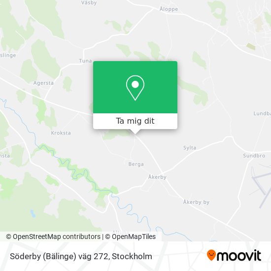 Söderby (Bälinge) väg 272 karta