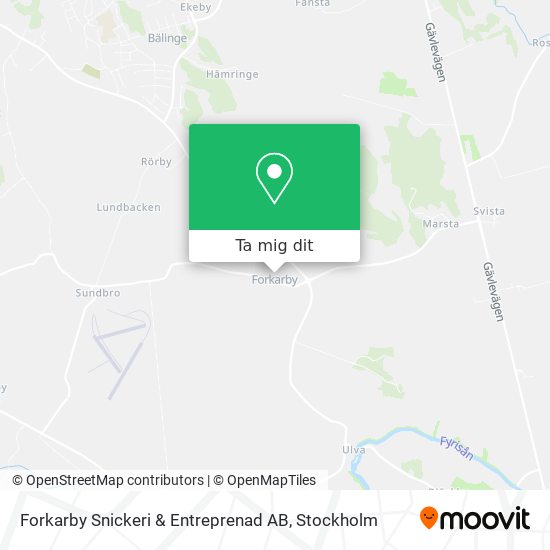 Forkarby Snickeri & Entreprenad AB karta