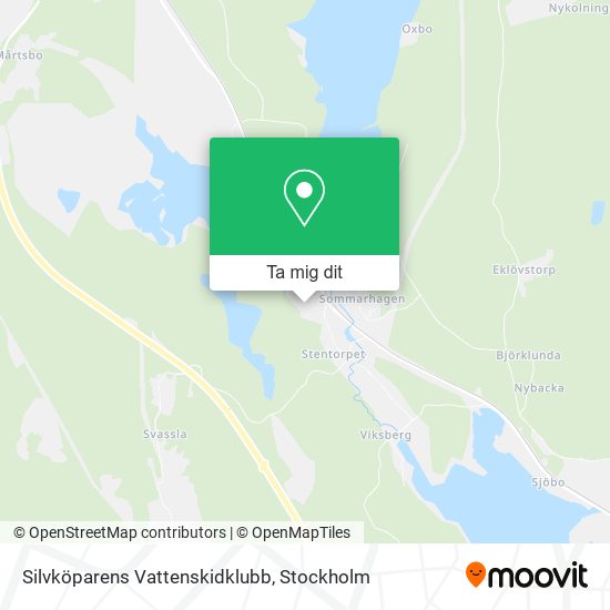 Silvköparens Vattenskidklubb karta