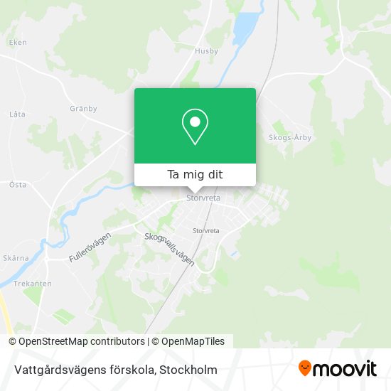 Vattgårdsvägens förskola karta