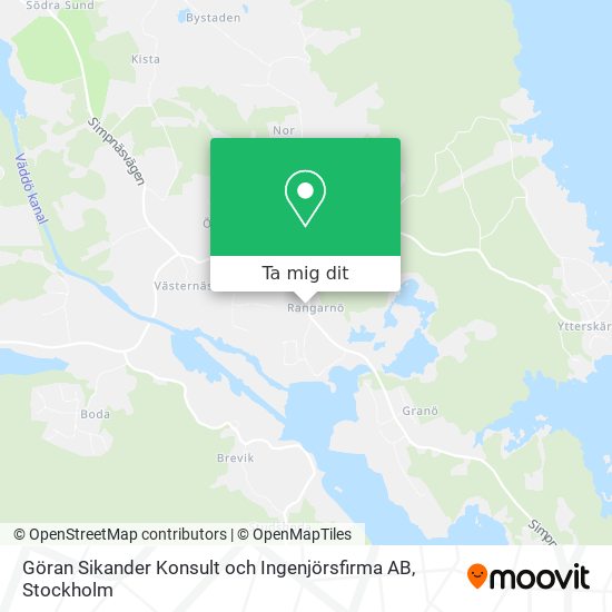 Göran Sikander Konsult och Ingenjörsfirma AB karta