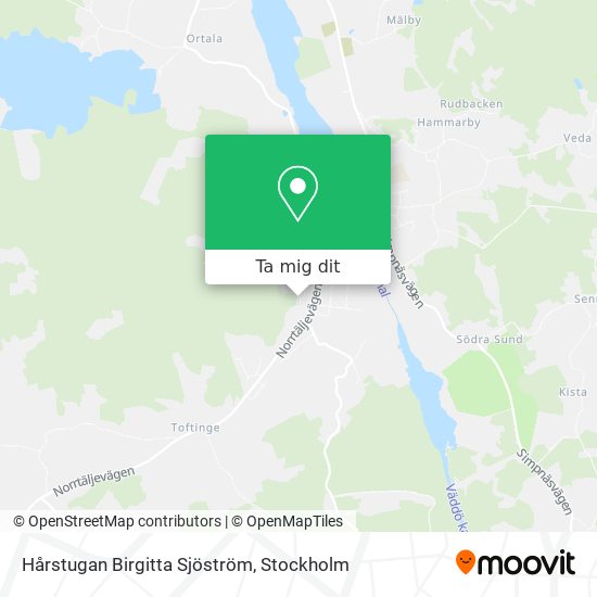 Hårstugan Birgitta Sjöström karta