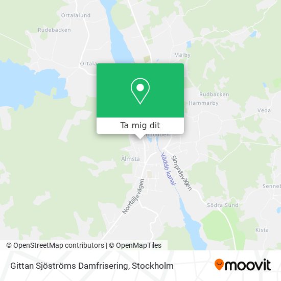 Gittan Sjöströms Damfrisering karta