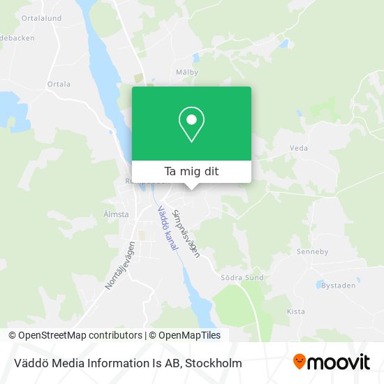 Väddö Media Information Is AB karta