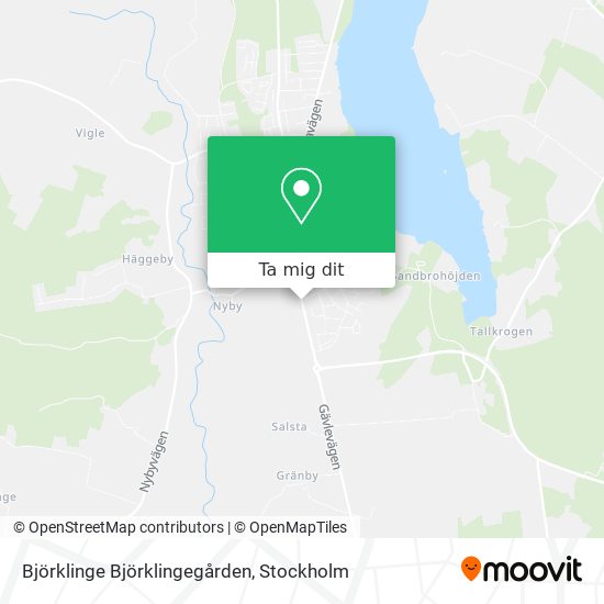 Björklinge Björklingegården karta