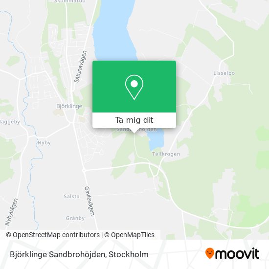 Björklinge Sandbrohöjden karta