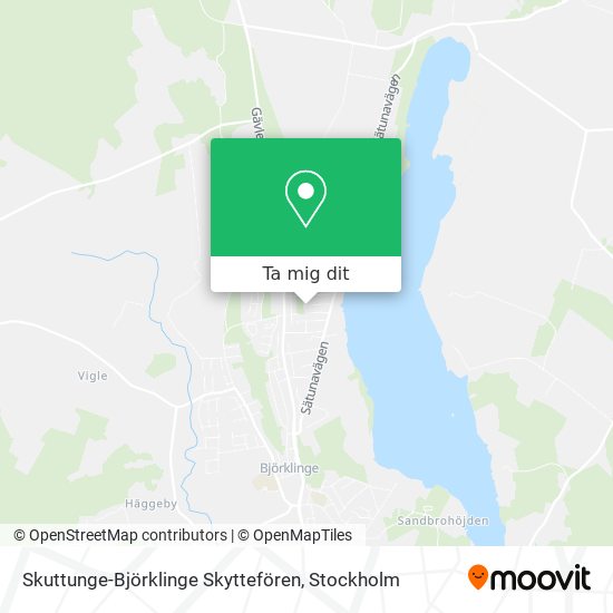 Skuttunge-Björklinge Skyttefören karta