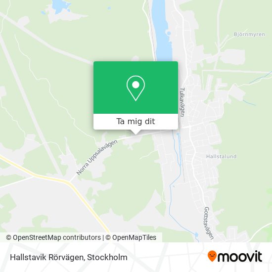 Hallstavik Rörvägen karta