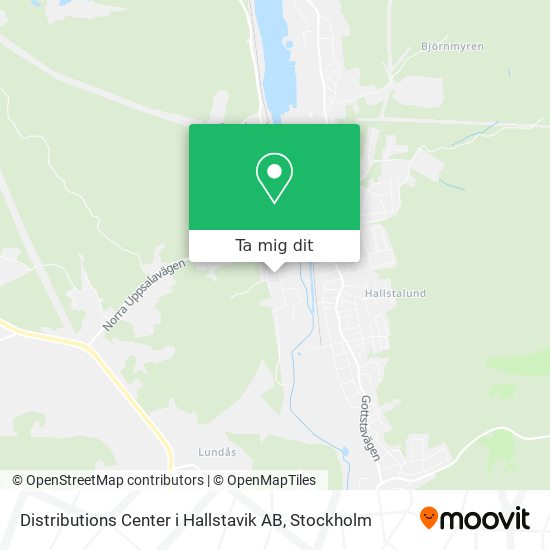 Distributions Center i Hallstavik AB karta