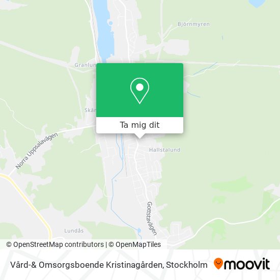 Vård-& Omsorgsboende Kristinagården karta
