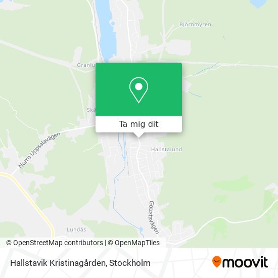 Hallstavik Kristinagården karta