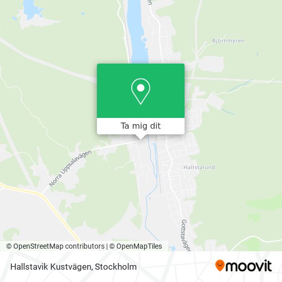 Hallstavik Kustvägen karta