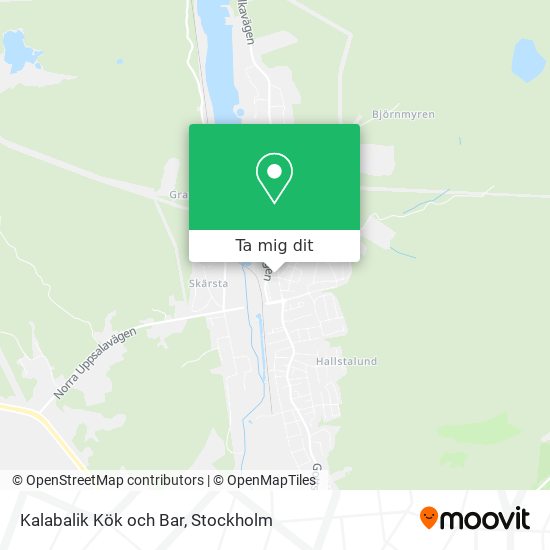 Kalabalik Kök och Bar karta