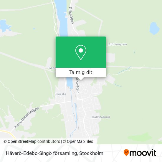 Häverö-Edebo-Singö församling karta