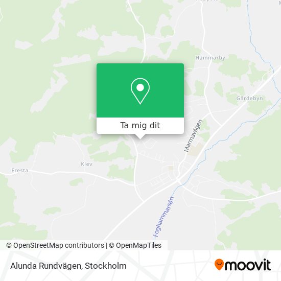 Alunda Rundvägen karta