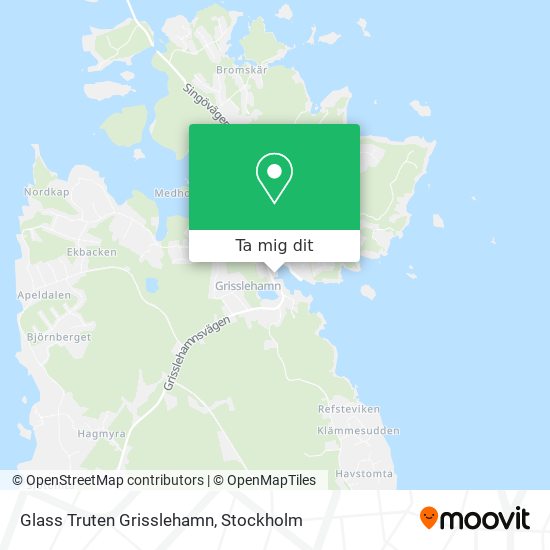 Glass Truten Grisslehamn karta