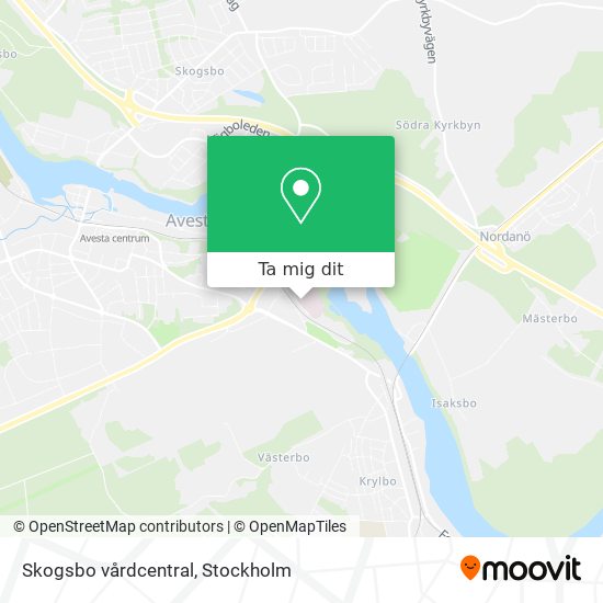 Skogsbo vårdcentral karta