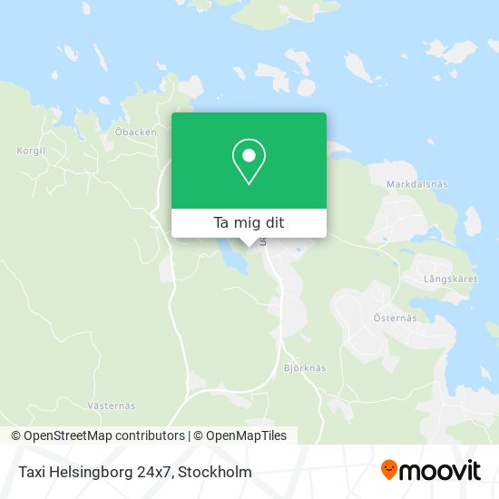 Taxi Helsingborg 24x7 karta