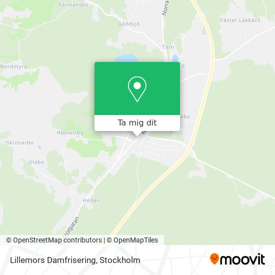 Lillemors Damfrisering karta