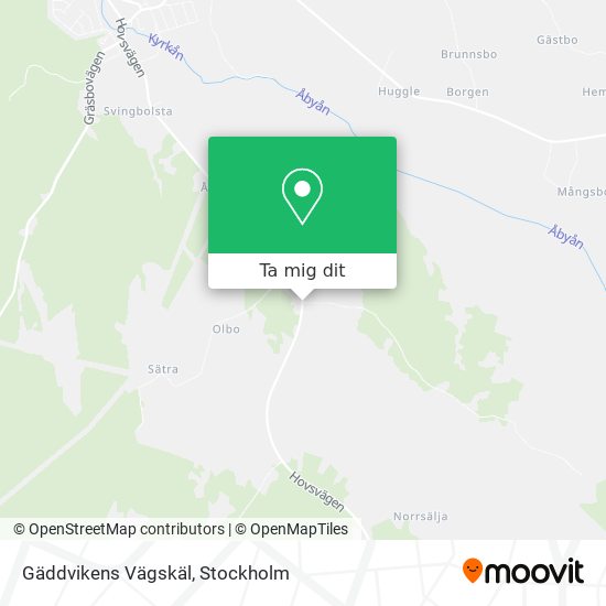 Gäddvikens Vägskäl karta