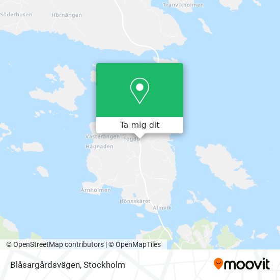 Blåsargårdsvägen karta