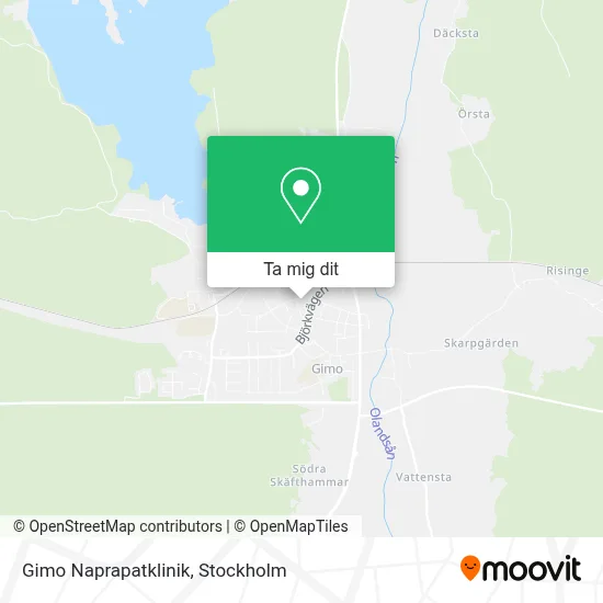 Gimo Naprapatklinik karta