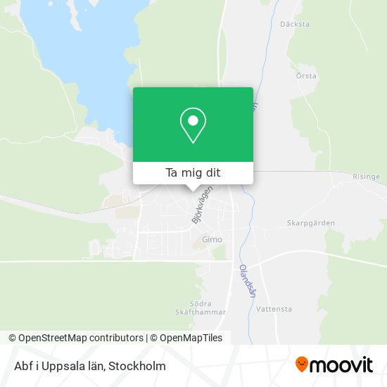 Abf i Uppsala län karta