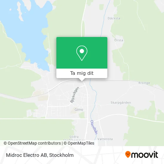 Midroc Electro AB karta