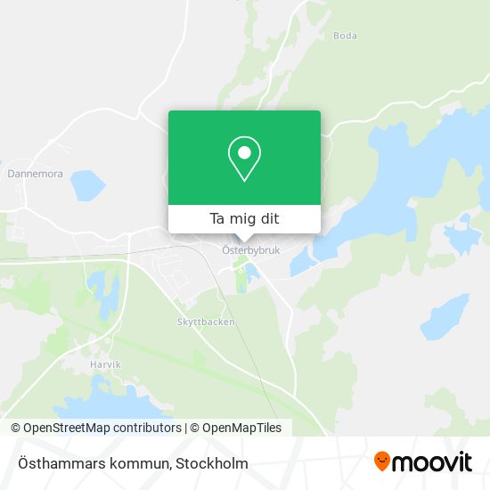 Östhammars kommun karta