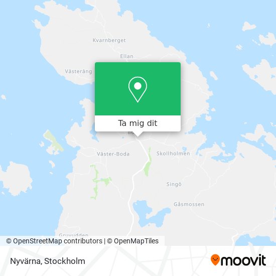 Nyvärna karta