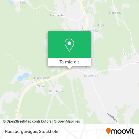 Rossbergavägen karta