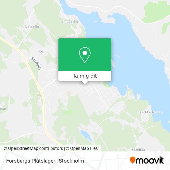 Forsbergs Plåtslageri karta