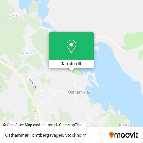 Östhammar Tomtbergavägen karta