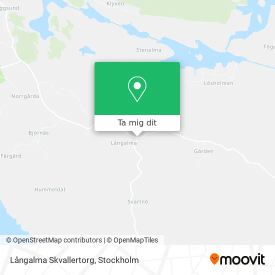 Långalma Skvallertorg karta