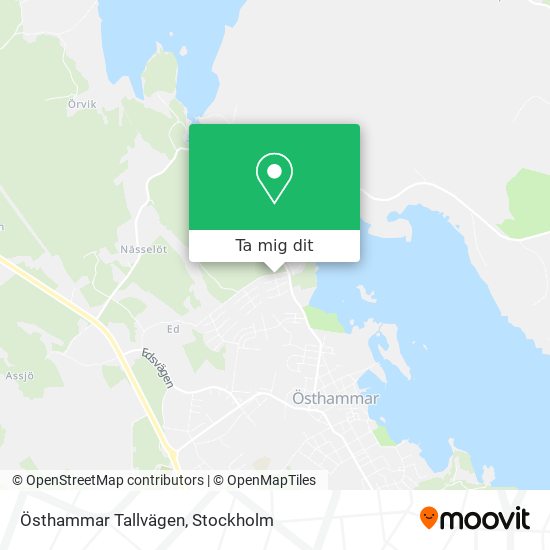 Östhammar Tallvägen karta
