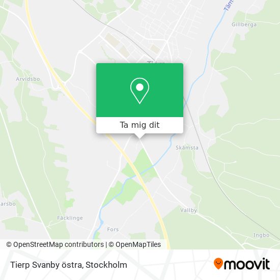 Tierp Svanby östra karta