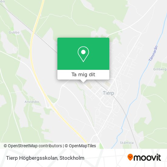 Tierp Högbergsskolan karta