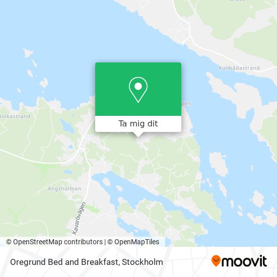 Oregrund Bed and Breakfast karta