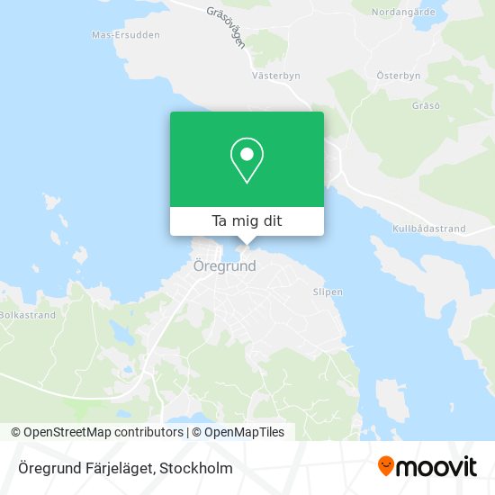 Öregrund Färjeläget karta