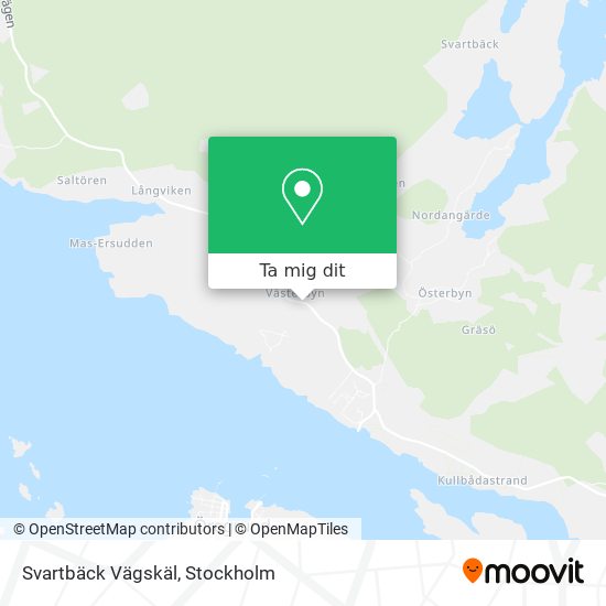 Svartbäck Vägskäl karta