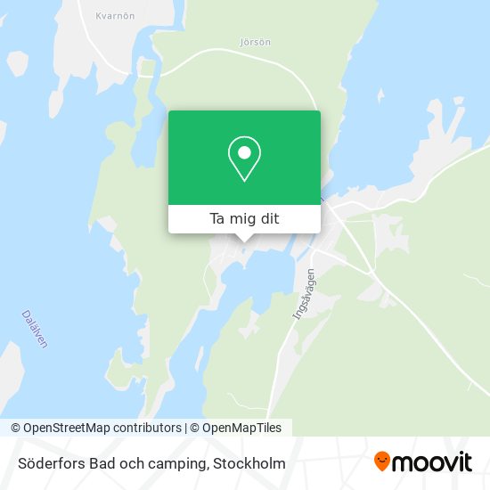 Söderfors Bad och camping karta